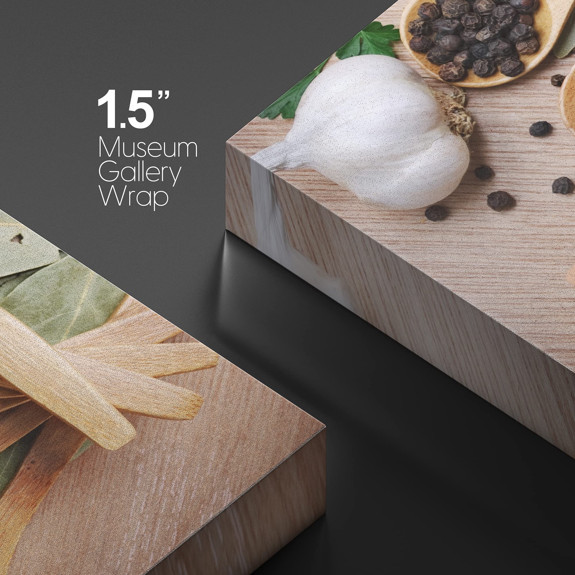 Canvas Prints Wall Art - Still Life Various Of Spices In Wooden Spoon Food/Kitchen Concept | Modern Wall Decor/Home Decoration S